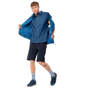 Jerséis Jack Wolfskin Jwp Hombre Indigo Azules | RY0493825