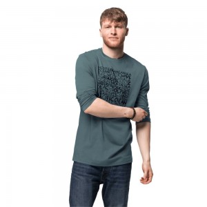 Jerséis Jack Wolfskin Ocean Longsleeve Hombre Verde Claro | JZ4352079