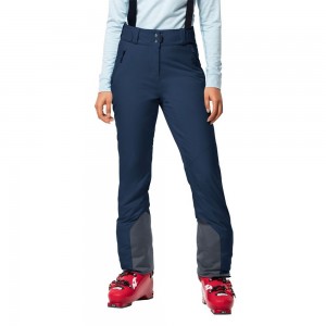 Pantalon Esquí Jack Wolfskin Great Snow Mujer Indigo Oscuro | FI4076319
