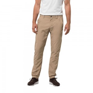 Pantalones Casuales Jack Wolfskin Desert Valleyen Hombre Negras | LS7932408