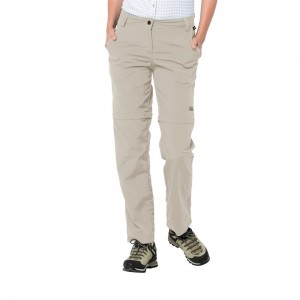 Pantalones Casuales Jack Wolfskin Marrakech Zip Off Mujer Verde Menta | GE7421536