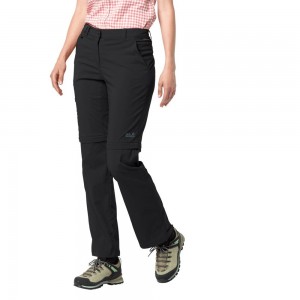 Pantalones De Senderismo Jack Wolfskin Activate Light Zip Off Mujer Negras | FA3596472