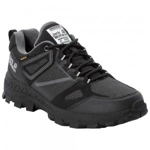 Zapatillas de Senderismo Jack Wolfskin Downhill Texapore Low Mujer Black/Grey | DH4693128