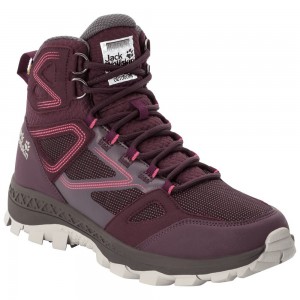 Zapatillas de Senderismo Jack Wolfskin Downhill Texapore Mid Mujer Burgundy/Pink | IY1065274