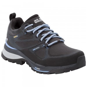 Zapatillas de Senderismo Jack Wolfskin Force Striker Texapore Low Mujer Black/Blue | RP6074591
