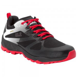 Zapatillas de Senderismo Jack Wolfskin Fast Striker Shield Low Hombre Black/Red | GQ9250346