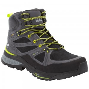 Zapatillas de Senderismo Jack Wolfskin Force Striker Texapore Mid Hombre Verde Menta Verde | OV5297138