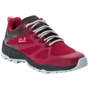 Zapatillas de Senderismo Jack Wolfskin Fast Striker Shield Low Mujer Burgundy/Black | RN7495182