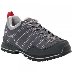 Zapatillas de Senderismo Jack Wolfskin Scrambler Low Mujer Gris Claro | VW5614739