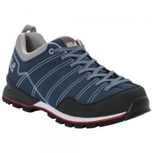 Zapatillas de Senderismo Jack Wolfskin Scrambler Low Hombre Blue/Black | QG8534192