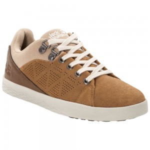 Zapatos Casuales Jack Wolfskin Auckland Low Mujer Brown/White | LE2756401