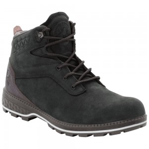 Zapatos Casuales Jack Wolfskin Jack Ride Mid Hombre Black/Purple | PQ5302879